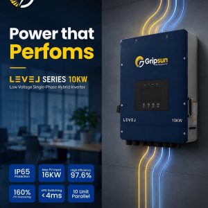 Gripsun LEVEL Series 10kW Low Voltage Single-Phase Hybrid Inverter