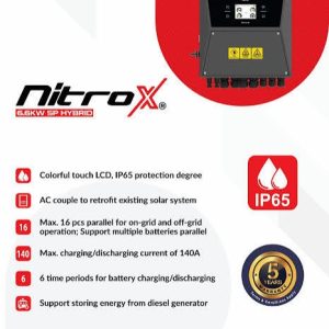 Inverex NitroX 6.6KW SP Hybrid Solar Inverter